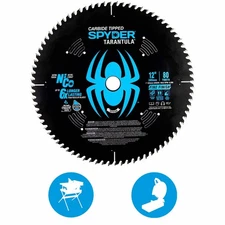 Spyder 13015 12-In 80T TCT Fine Circular Saw Blade Tarantula Series