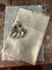12 X Double Packs Satin Pillowcases & Hair Scrunches Champagne Gold gift