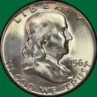 1956 Franklin Half Dollar Brilliant Uncirculated BU Coin #42080