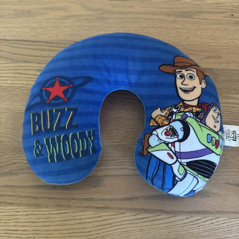 EUC Toy Story 4 Buzz & Woody Kids Travel Pillow