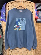 Disney Mickey Mouse Grey Vintage Crewneck Size Large Made In USA