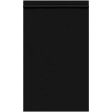 Resealable Poly Bag, 5 x 8 Inch, 1000 Pack, 2 Mil, Black, Lock Seal Zipper