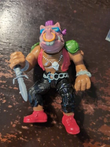 Vintage Teenage Mutant Ninja Turtles Bebop 1988 TMNT Figure-- Free Ship