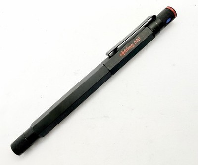 Vintage Rotring 600 Classic Tintenroller Kappe Schwarz Germany Made