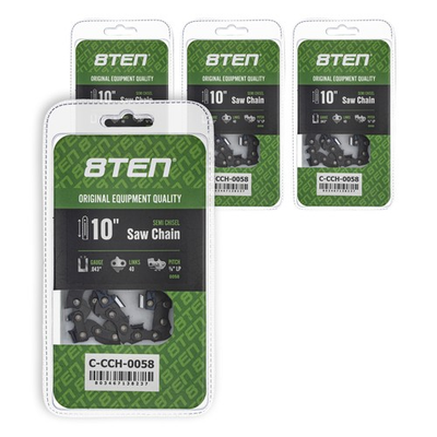 #ad #ad Semi Chisel Chainsaw Chain 10 Inch .043 3 8 LP 40DL for Ryobi Poulan 4 Pack $38.95