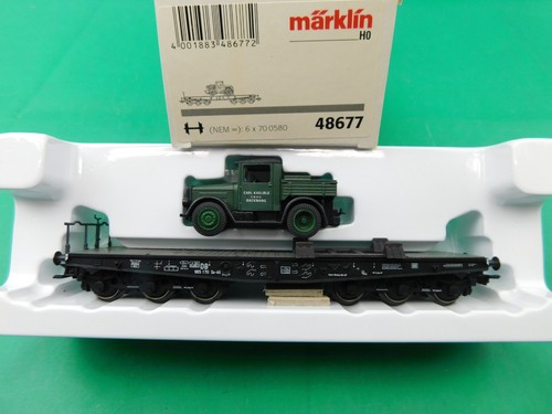E24 Märklin H0 Güterwagen 48677 DB Schwerlastwagen mit Kaelble KKK OVP TOP | Zustand: Gebraucht
