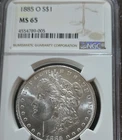 1885 Morgan Silver Dollar NGC MS65 $1 Uncirculated New Orleans
