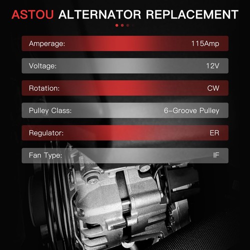 ASTOU New Alternator Stable High Output Compatible for Jeep for Patriot 2007-... - Picture 2 of 7