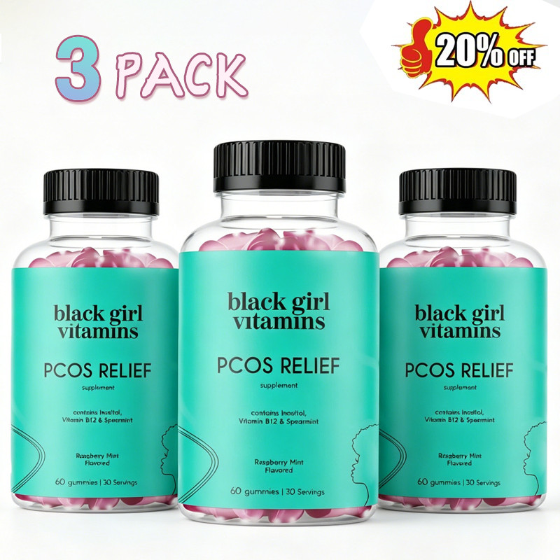 3 Pack Black Girl Vitamins Pcos Relief – Cycle Support For Women
