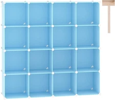 C&AHOME Cube Storage Organizer, 16-Cube Shelves Units, 48.4"L×12.4"W × 48.4"H 