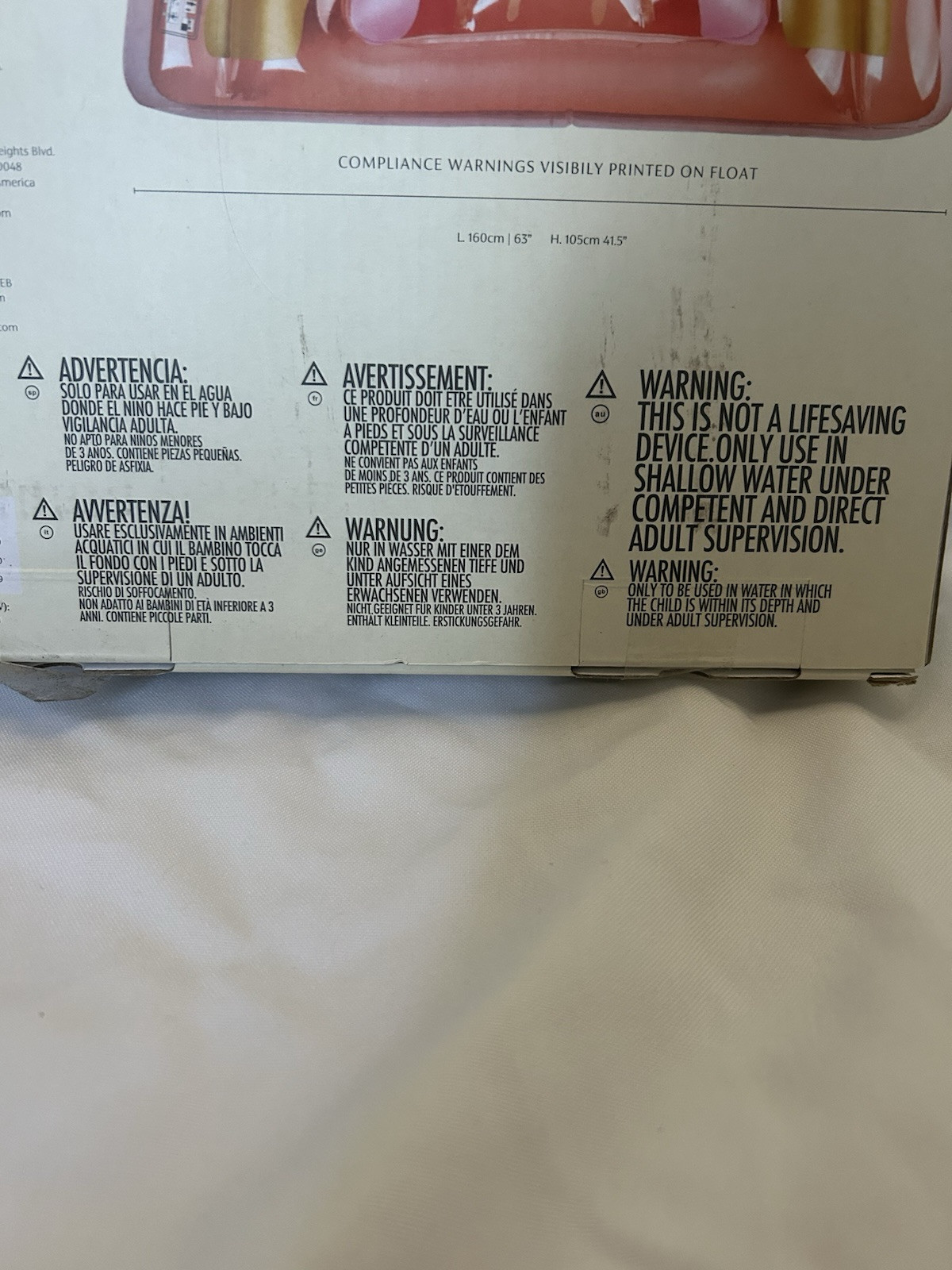 Sunnylife Float Away Lie On Pool Float - Pink Rainbow - 63" x 41.5"