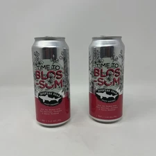 Two Empty Beer Cans Dogfish Head Craft Brewery Time To Blossom Pale Ale