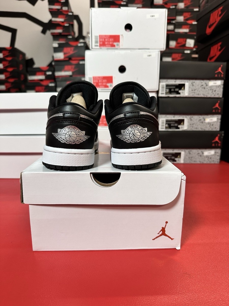 Jordan Air 1 Low SE Metallic Silver Toe Women's Size 6.5 | eBay