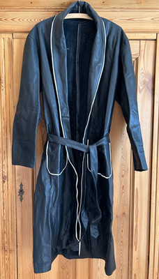 LEATHER MANIACS LEDER-Bademantel Gr ca L-XL / Ledermantel Morgenmantel aus Leder