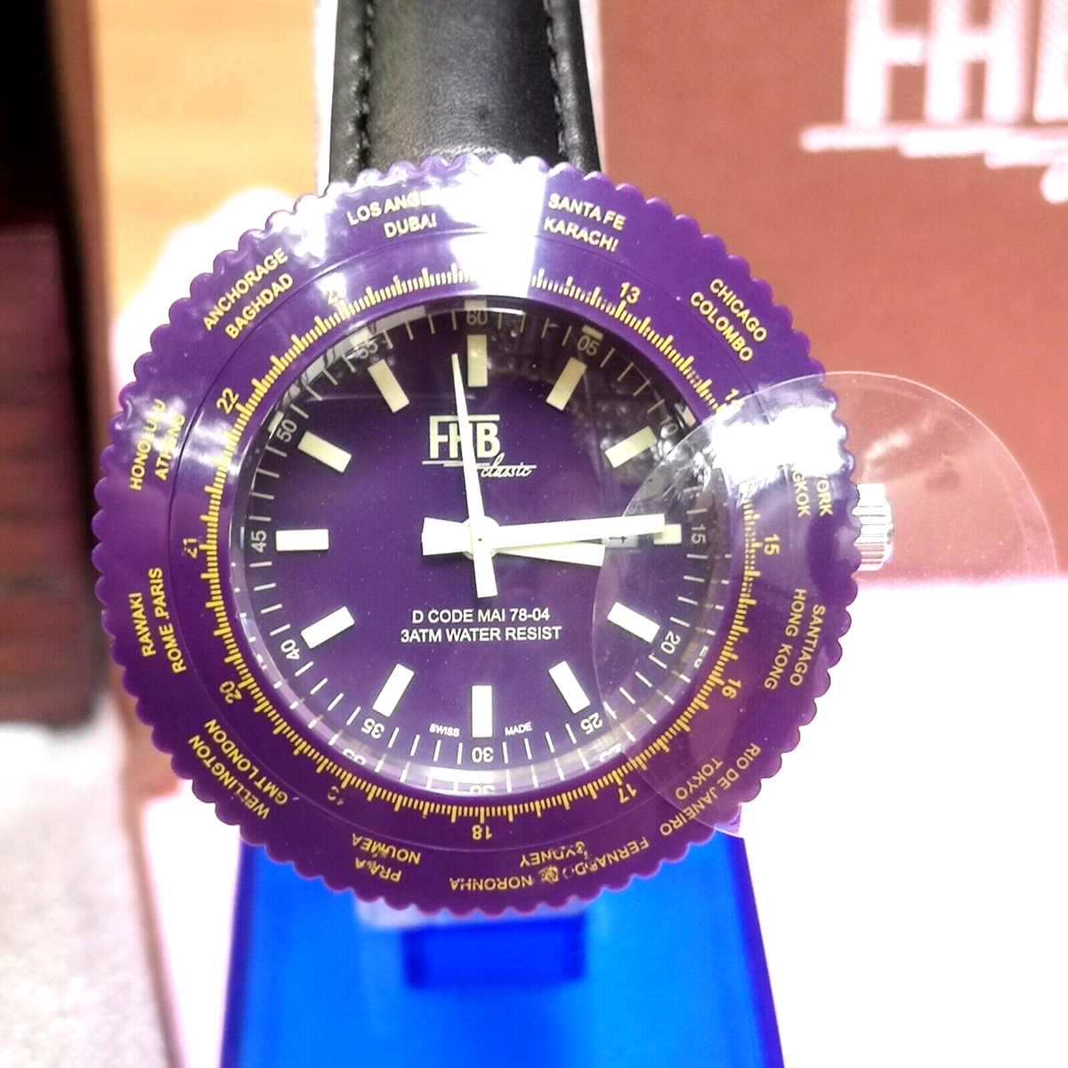 その他 FHB classic men's watch Vintage FHB Classic men Quartz watch. D CODE MAI 78-04. Come