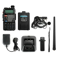 UV-5R+PLUS Walkie Talkie 5W 128CH UHF VHF Dual Band Two Way Radio LOT