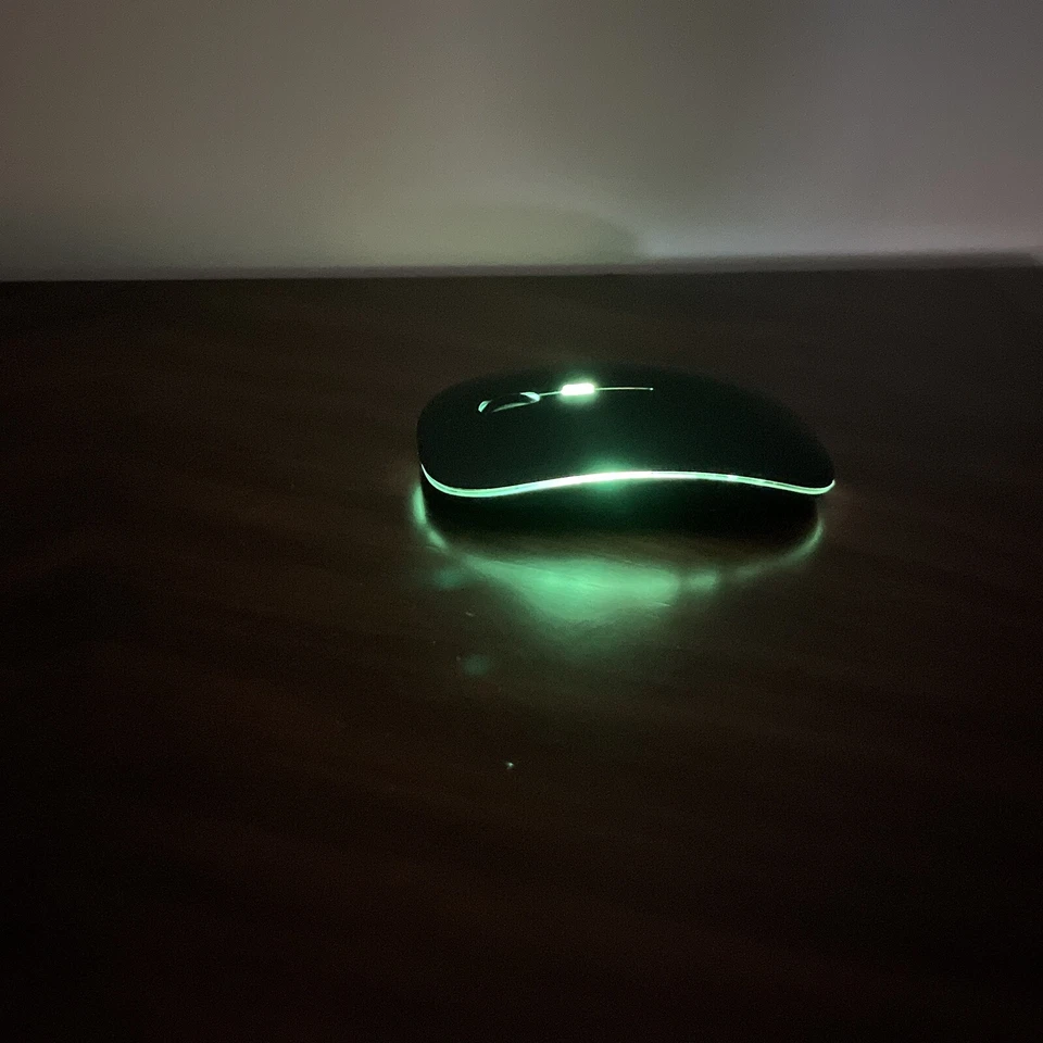 Wireless Mouse Bluetooth Rechargeable Mouse Ultra-Thin Silent LED Colorful - Image 3 of 4