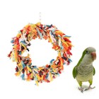 Rope Swing Bird Educational Toys Christmas Pet Gift Bird Cage Toys