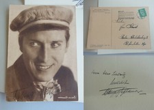 Opera singer Willi DOMGRAF FASSBAENDER autograph card signed 1932, dedication 1936