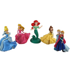Lot of Disney Princess Figurines Little Mermaid Frozen Cinderella Sleeping Beaut