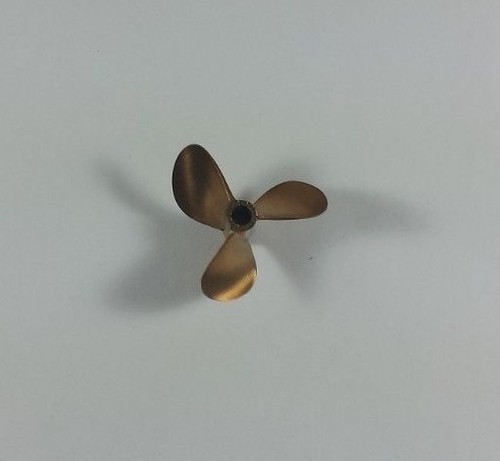 Octura 2142 - Beryllium Copper Propeller - 3 Blade CNC Balanced and Sharpened - Picture 2 of 2