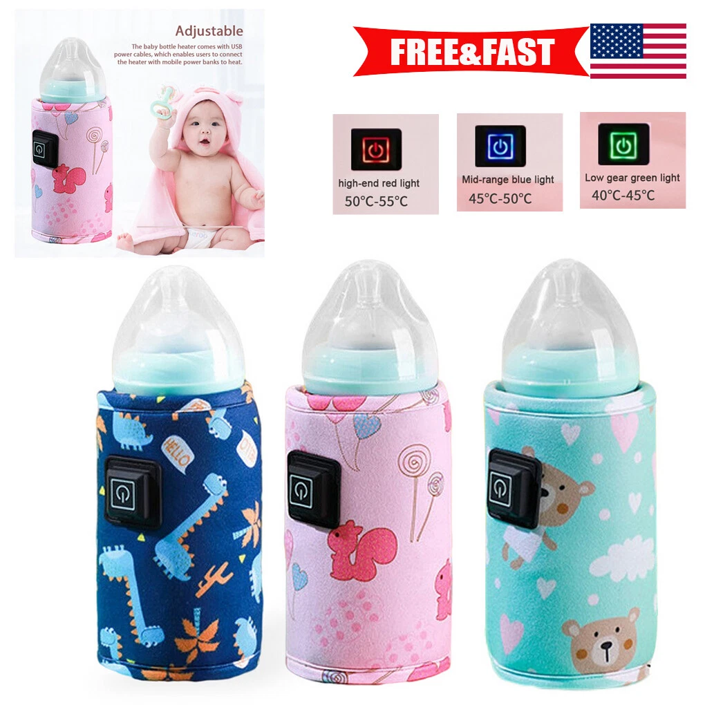 USB Baby Bottle Warmer Milk Heater Pouch Portable Feeding Thermostat Bag