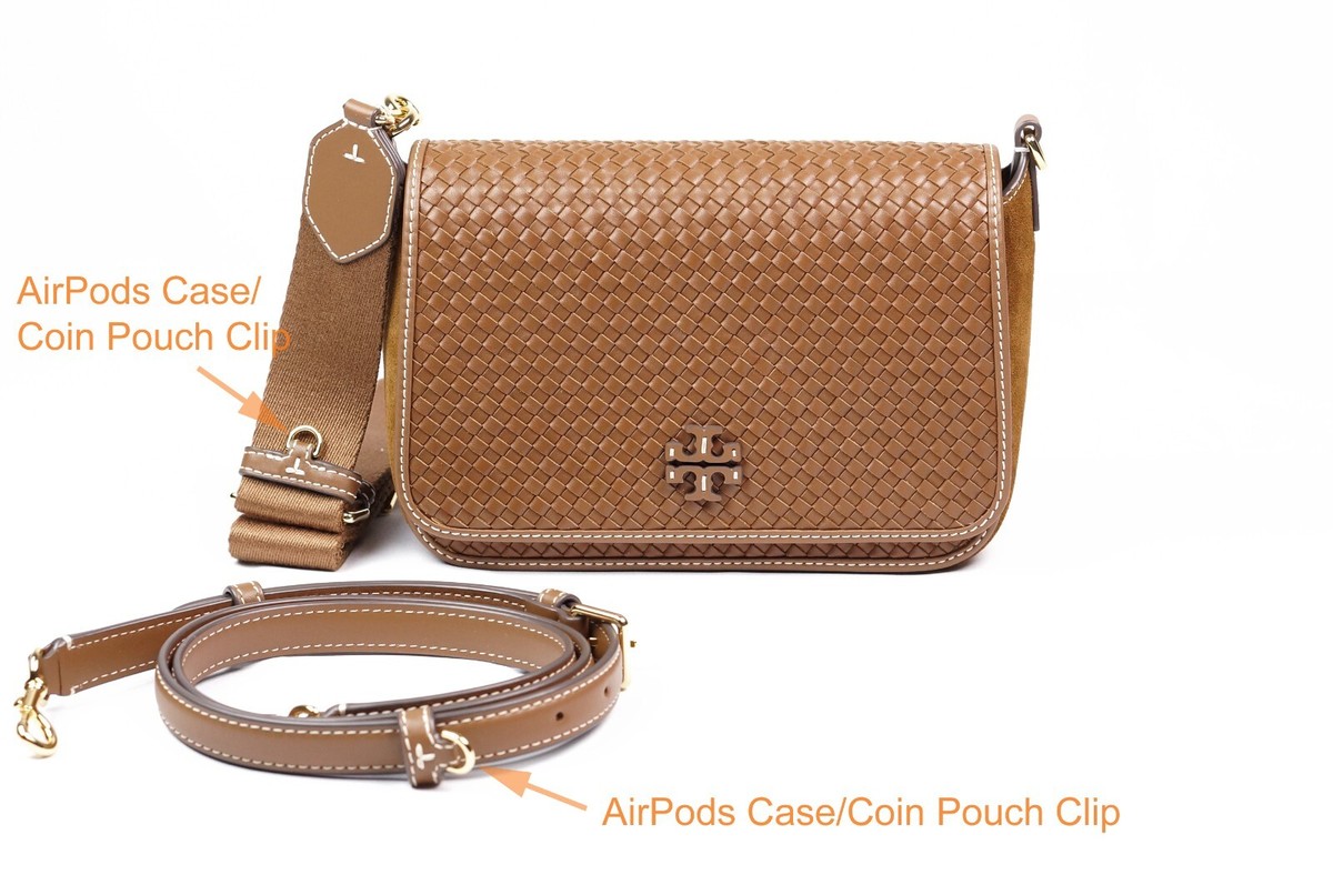 25年★Tory Burch Thea Pouch 159916 Tory Burch Thea Woven Leather Flap Crossbody Shoulder Bag