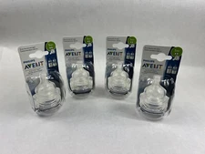 4-2 Packs Philips Avent Classic Bottle Nipples Fast Flow 1m+ Anti-colic 8 Total