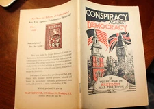 1940 CONSPIRACY AGAINST DEMOCRACY Watchtower Jehovah's Witnesses RUTHERFORD IBSA