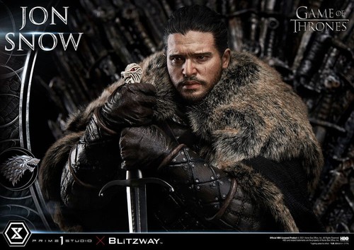 GAME of THRONES: JON SNOW with THRONE 1/4 STATUE 60 cm PRIME 1 STUDIO – BLITZWAY - Imagen 17 de 22