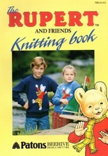 Rupert The Bear Knitting Patterns For Jumpers Cardigans & Toys  All In One Book