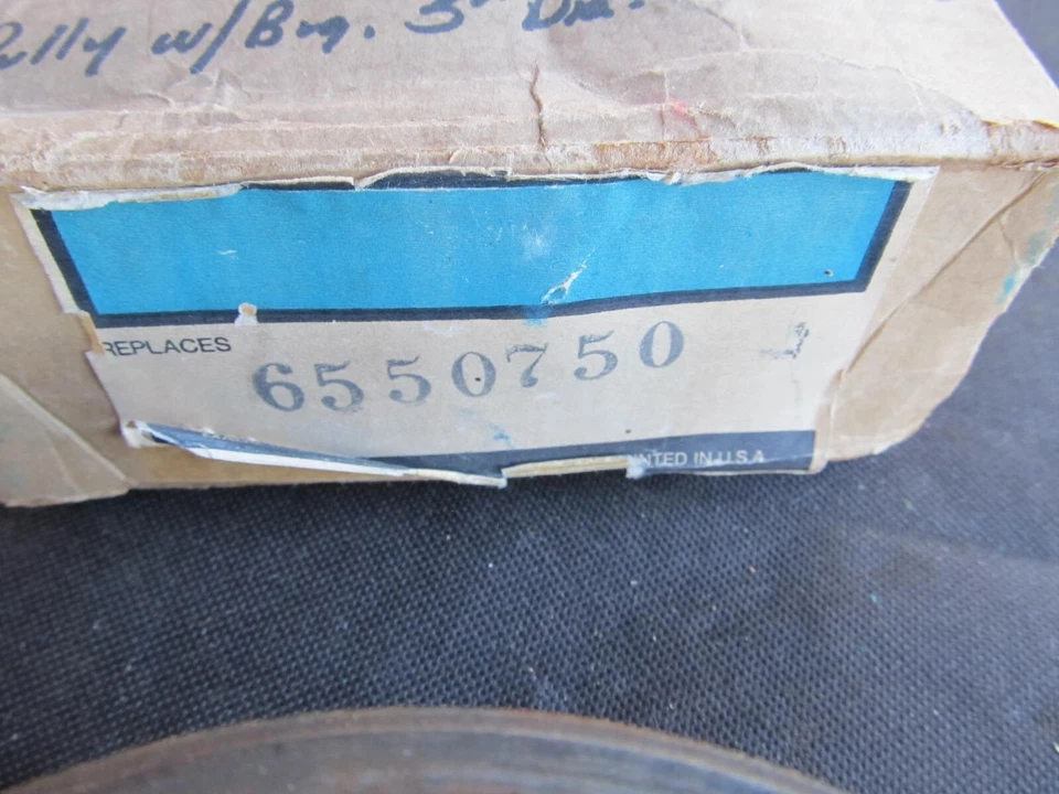 NORS 1968-78 Chevy V8 polea compresora de aire acondicionado con cojinete Corvette Camaro 6550750 Foto 4 de 4