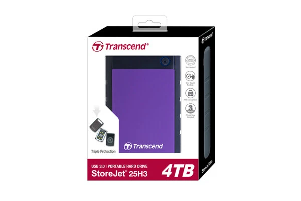 Transcend StoreJet 25H3 4TB Purple - Image 3 of 4