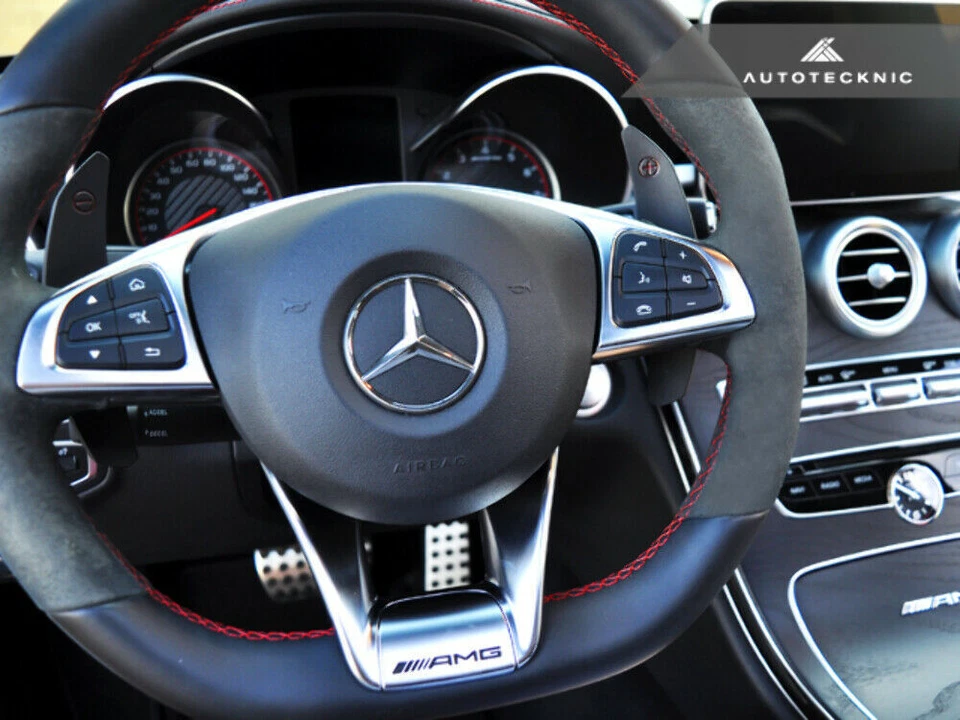 Pás de câmbio AutoTecknic Competition (cinza aço) - Veículos Mercedes AMG - Imagem 3 de 4