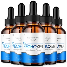 (5 Pack) Echoxen Ear Drops - For Tinnitus Supports, Ear Relief & Comfort