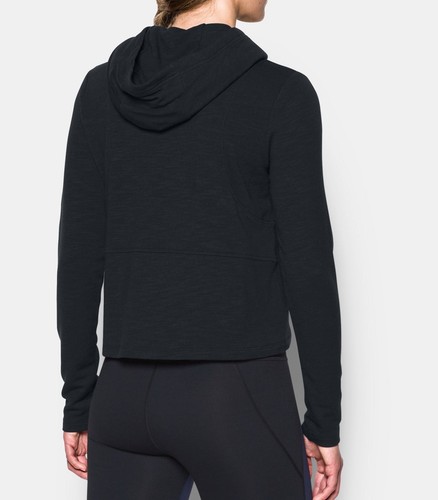 Plush Terry Cropped Cowl Neck Hoodie 