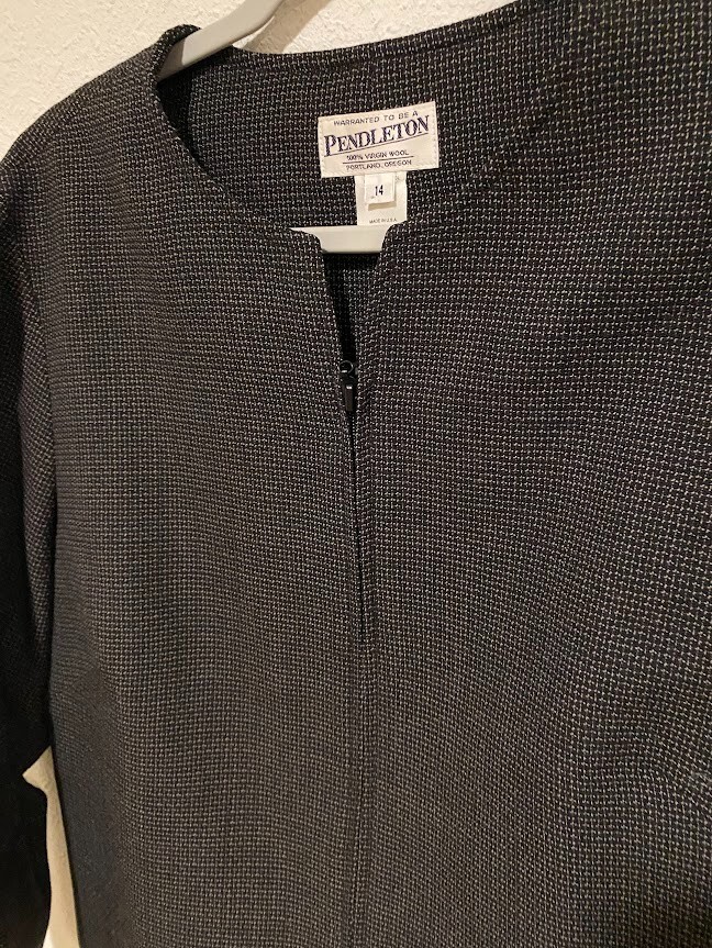 Pendleton 100% Virgin Wool Zip Up Blazer Jacket - image 3