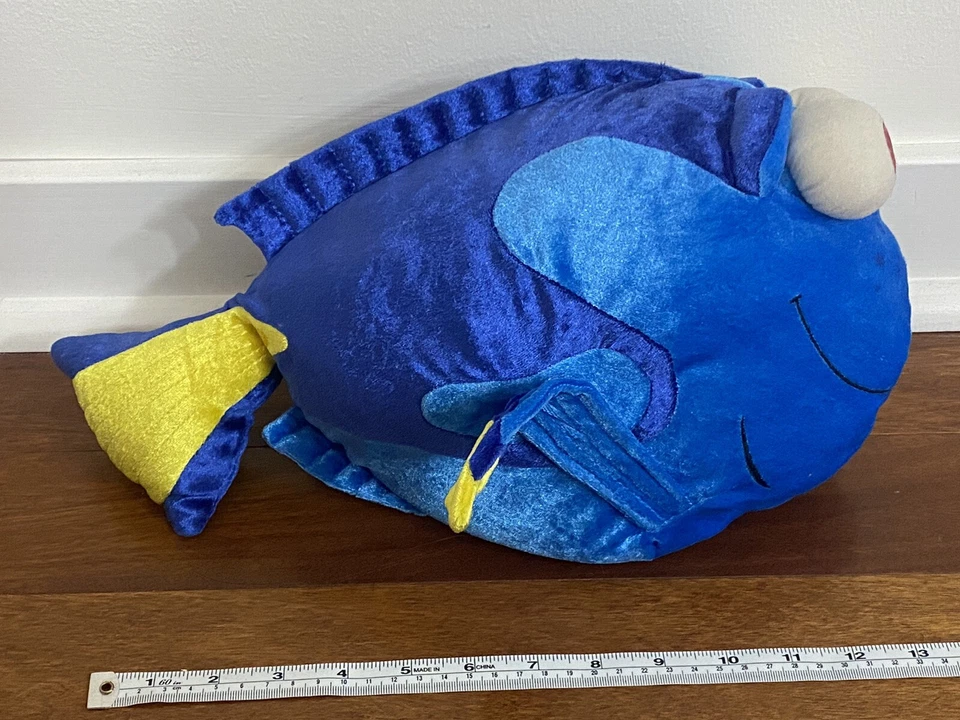 DISNEY STORE 14" Peluche ENCONTRAR NEMO Núcleo Azul DORY FISH Juguete de Peluche Grande Foto 3 de 4