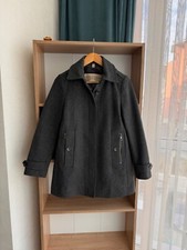 VTG Burberry Brit Luxury W  Wool Grey Blend Peacoat