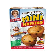 Little Debbie Chocolate Chip Mini Muffins, 5 Pouches, 8.44oz Box