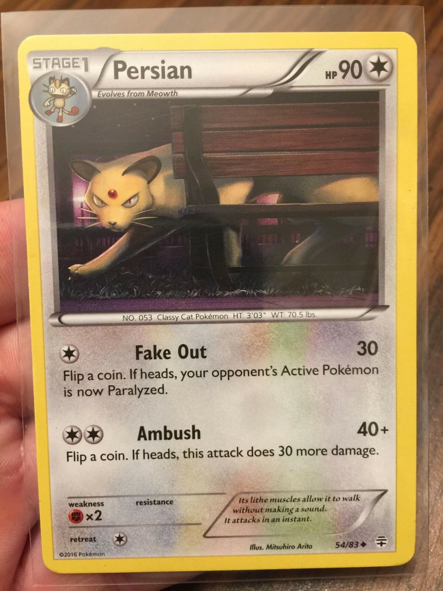 PERSIAN 2016 STAGE 1 POKEMON CARD XY-ANCIENT ORIGINS #62/98