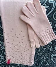 Breast Cancer Awareness Scarf  Gloves