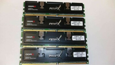 3AXD2533-512M1S-R Wintec AMPX 512MB PC2-4200 DDR2-533MHz non-ECC lot of 4