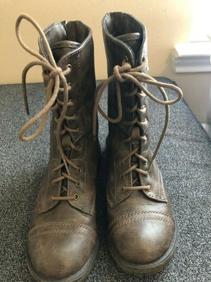 steve madden girls combat boots