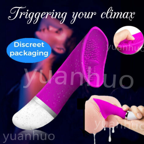 Clit Licking Tongue Vibrator G-Spot Nipples Oral Massager Stimulator For Women