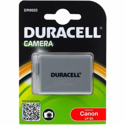Duracell Akku für Canon Typ LP-E5 7,4V 1020mAh/7,5Wh Li-Ion Schwarz