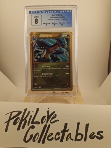 Pokemons Secret Rare Golden Garchomp CGC8 Plasma Freeze