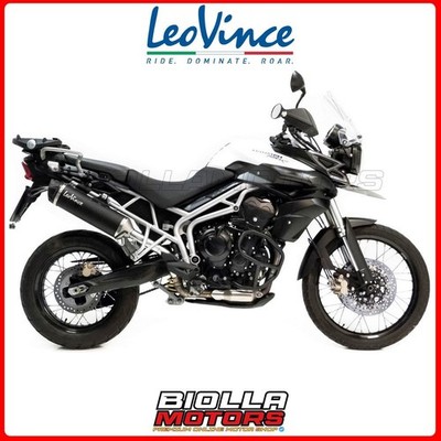 14006U KOMPLETTANLAGE LEOVINCE TRIUMPH TIGER 800 XC/XCA/XCX/XR/XRX 2015 - NERO S