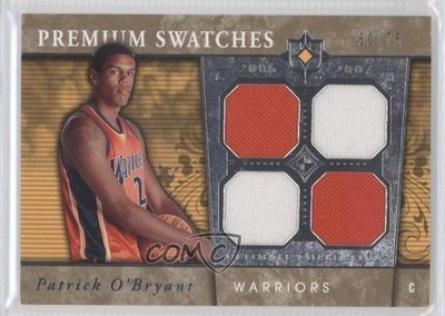2006 Ultimate Collection Premium Swatches 50/75 Patrick O'Bryant Rookie RC 0a6