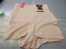 Maidenform Cool Comfort Firm High Waist Boyshort Panties Nude Size Large